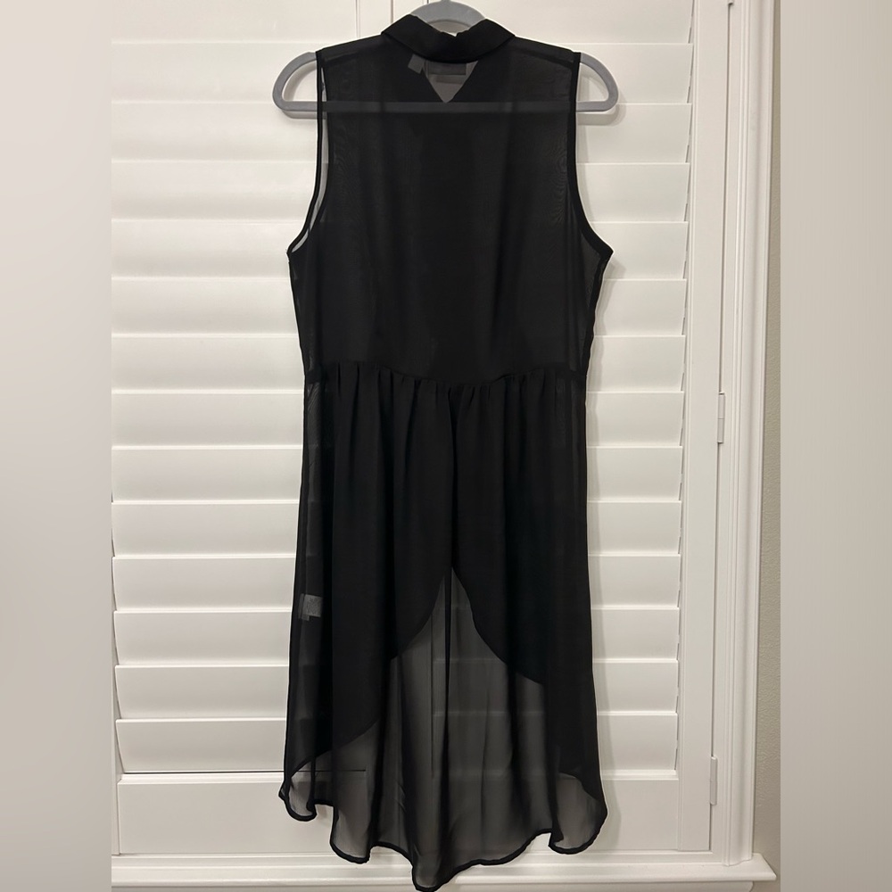 New York & Company Black High/Low Blouse - Picture 5 of 6
